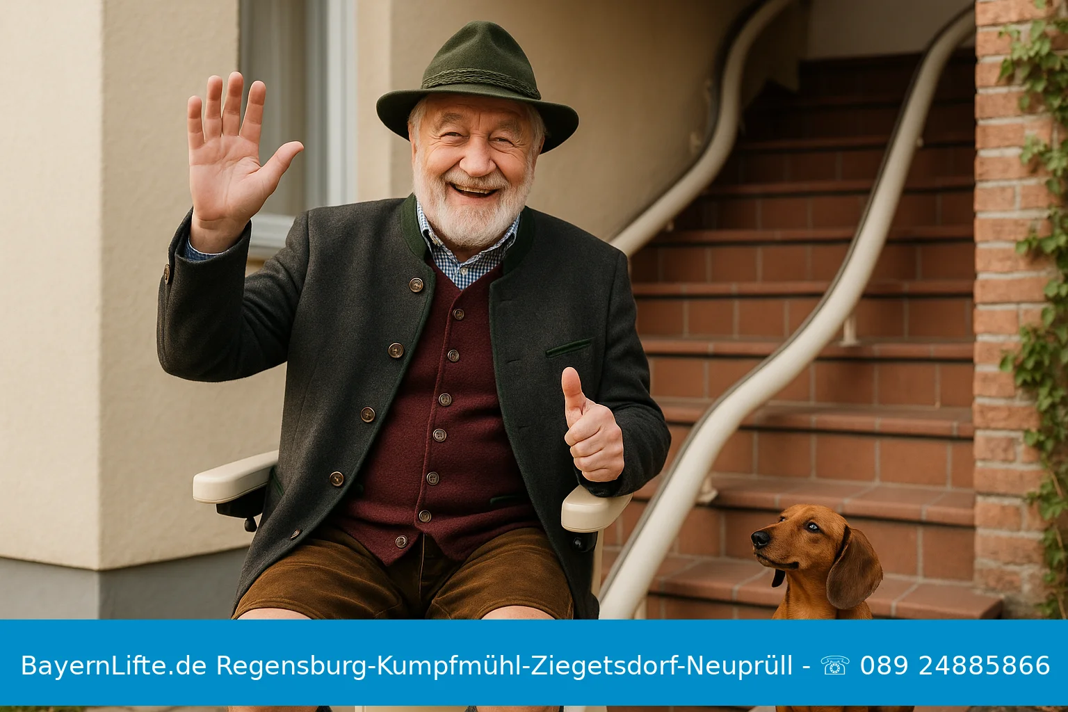 Treppenlift Regensburg-Kumpfmühl-Ziegetsdorf-Neuprüll