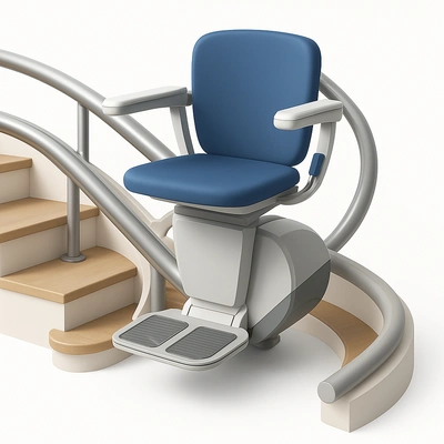 Kurvige Treppe